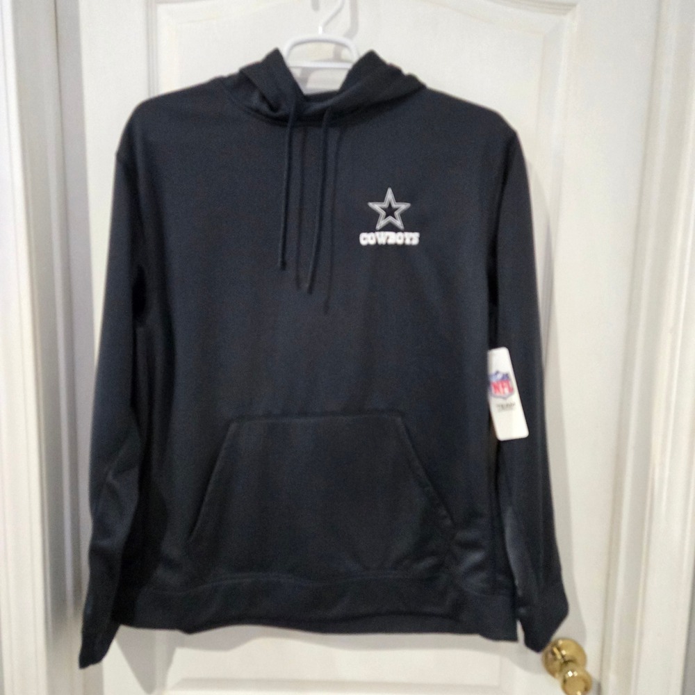 NWT Dallas Cowboys Dunbrooke Black Hoodie XL Embroidered Star